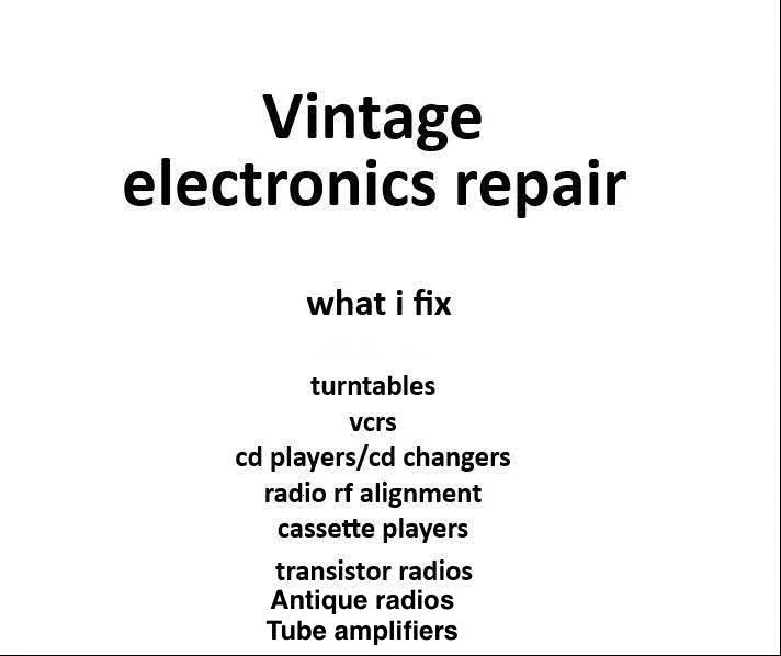 Vintage electronics repair - photo 2