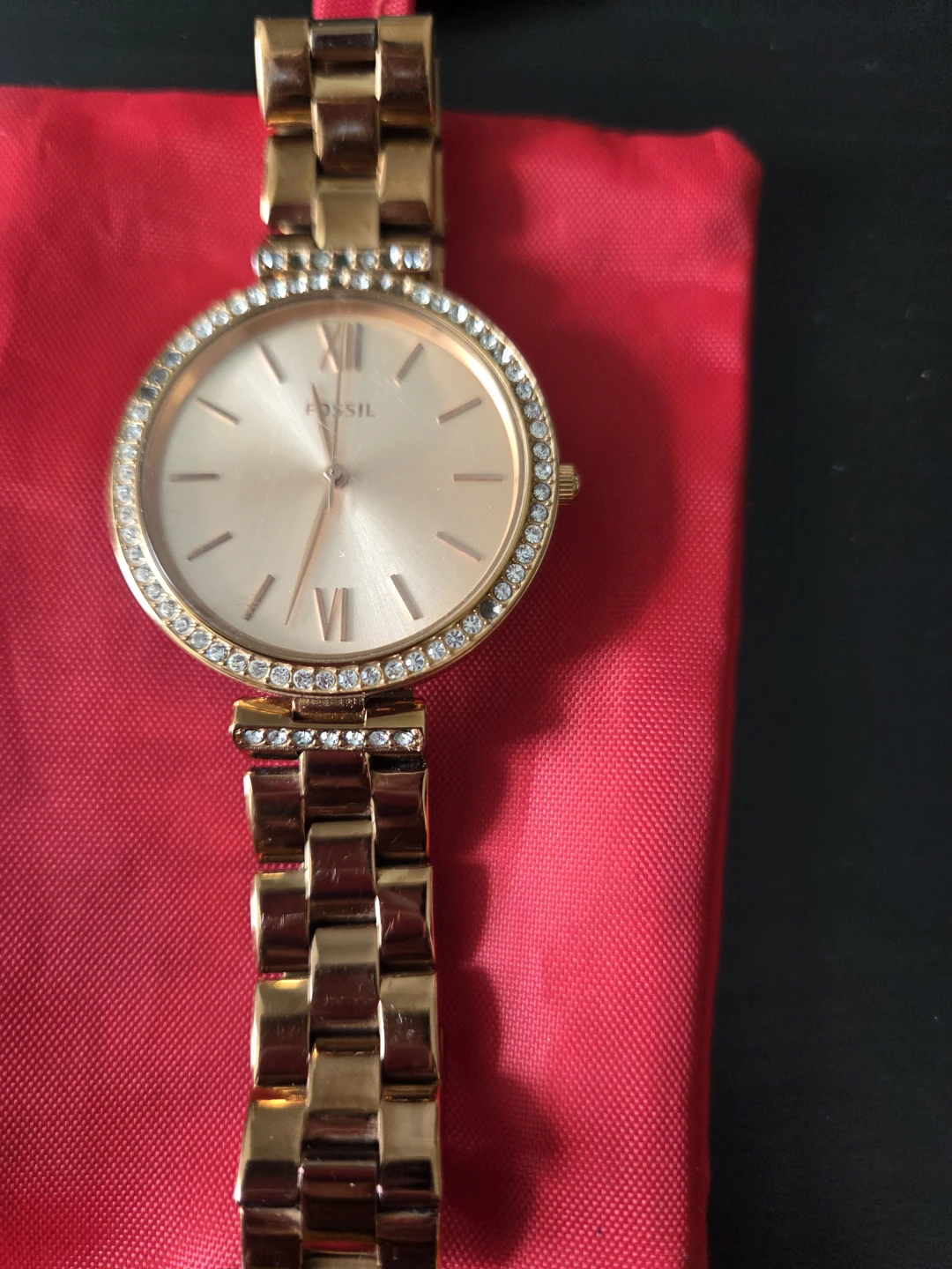 Fossil Rose Gold Crystal Watch - photo 4
