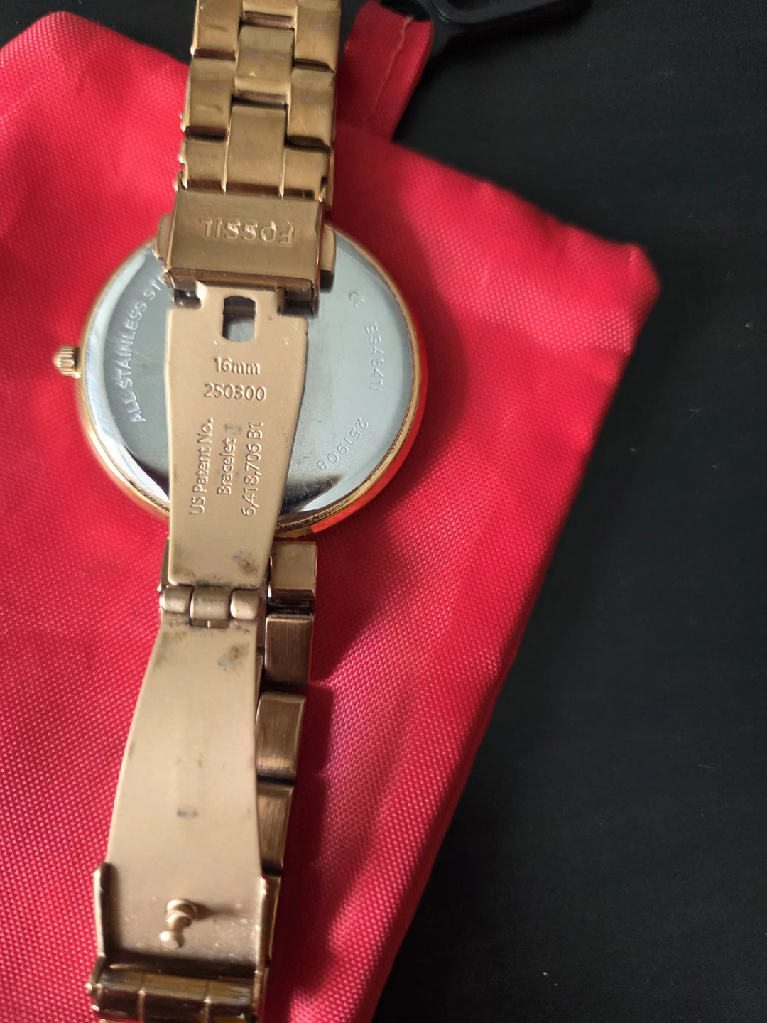 Fossil Rose Gold Crystal Watch - photo 5