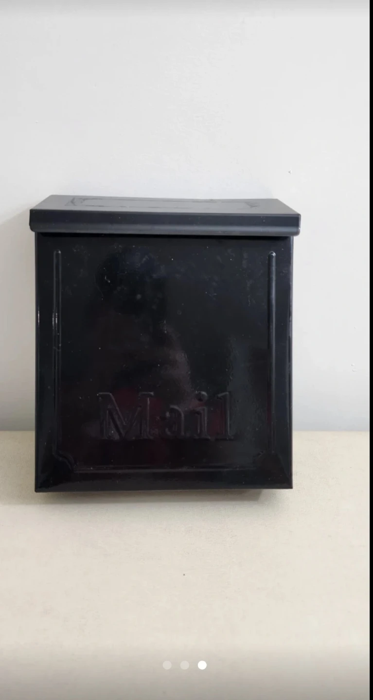 Black Mailbox with Lock ⚽ - photo 2