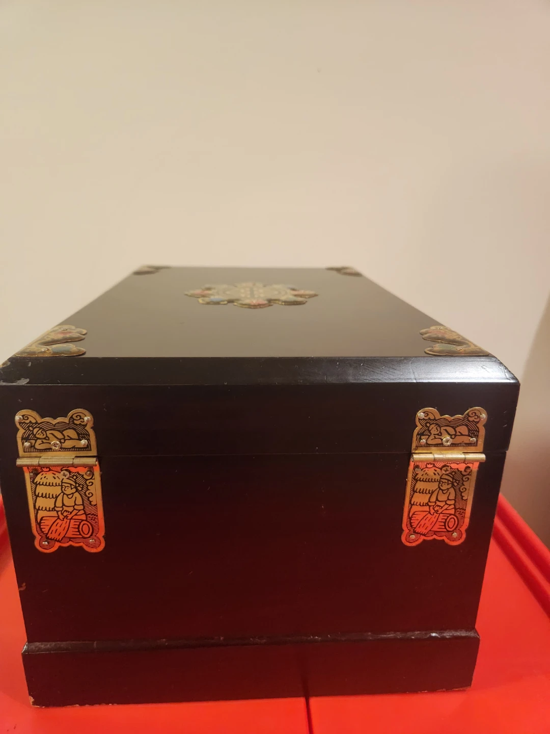 Korean Traditional Jewelry Box with Mirror Antique  Vanity Box - photo 4