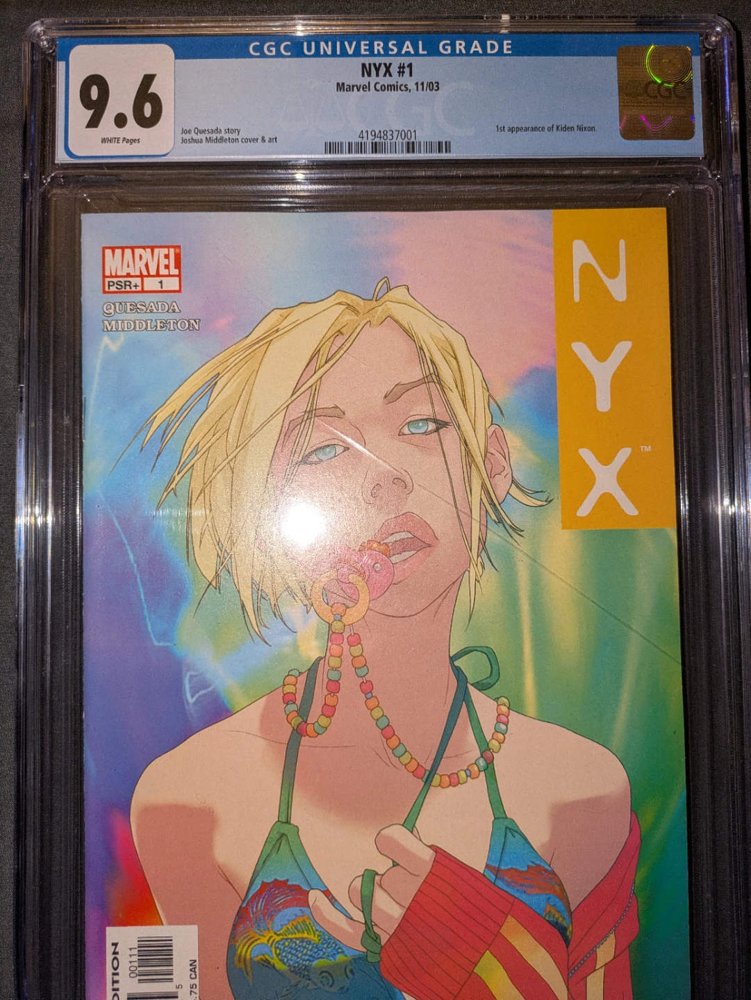 NYX #1 Marvel Comics 11/03 CGC 9.6 - photo 2