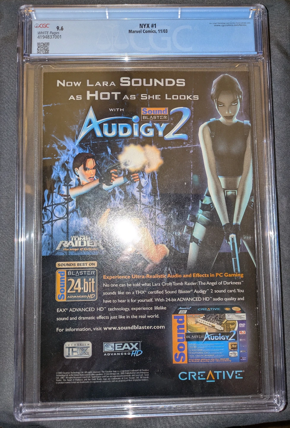 NYX #1 Marvel Comics 11/03 CGC 9.6 - photo 3