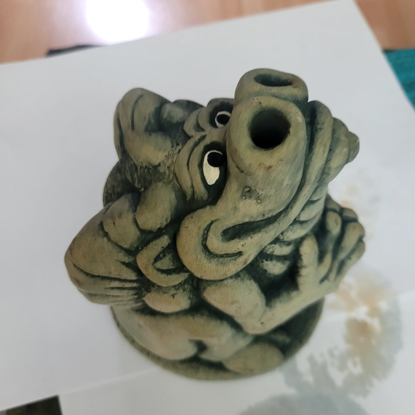 Whimisical Smoking Dragon Insence burner - David Gray 1997 - photo 5