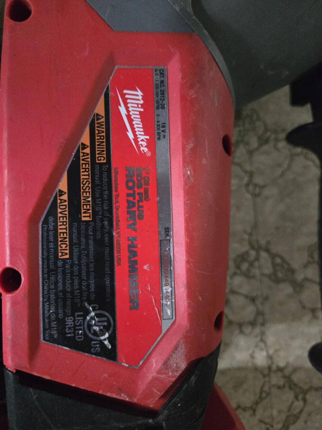 Milwaukee M18 Cordless SDS Plus Rotary Hammer - photo 2