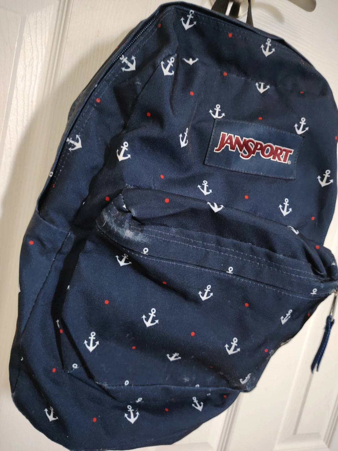 Jansport Backpack - Navy Anchor Print - photo 3