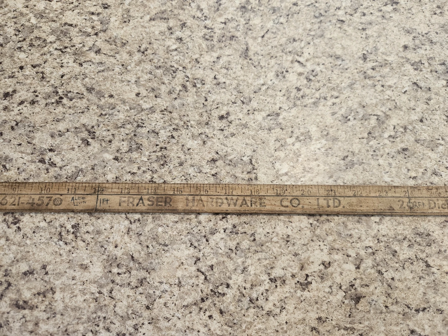 Vintage Fraser Hardware Co. Ltd. Wooden Ruler