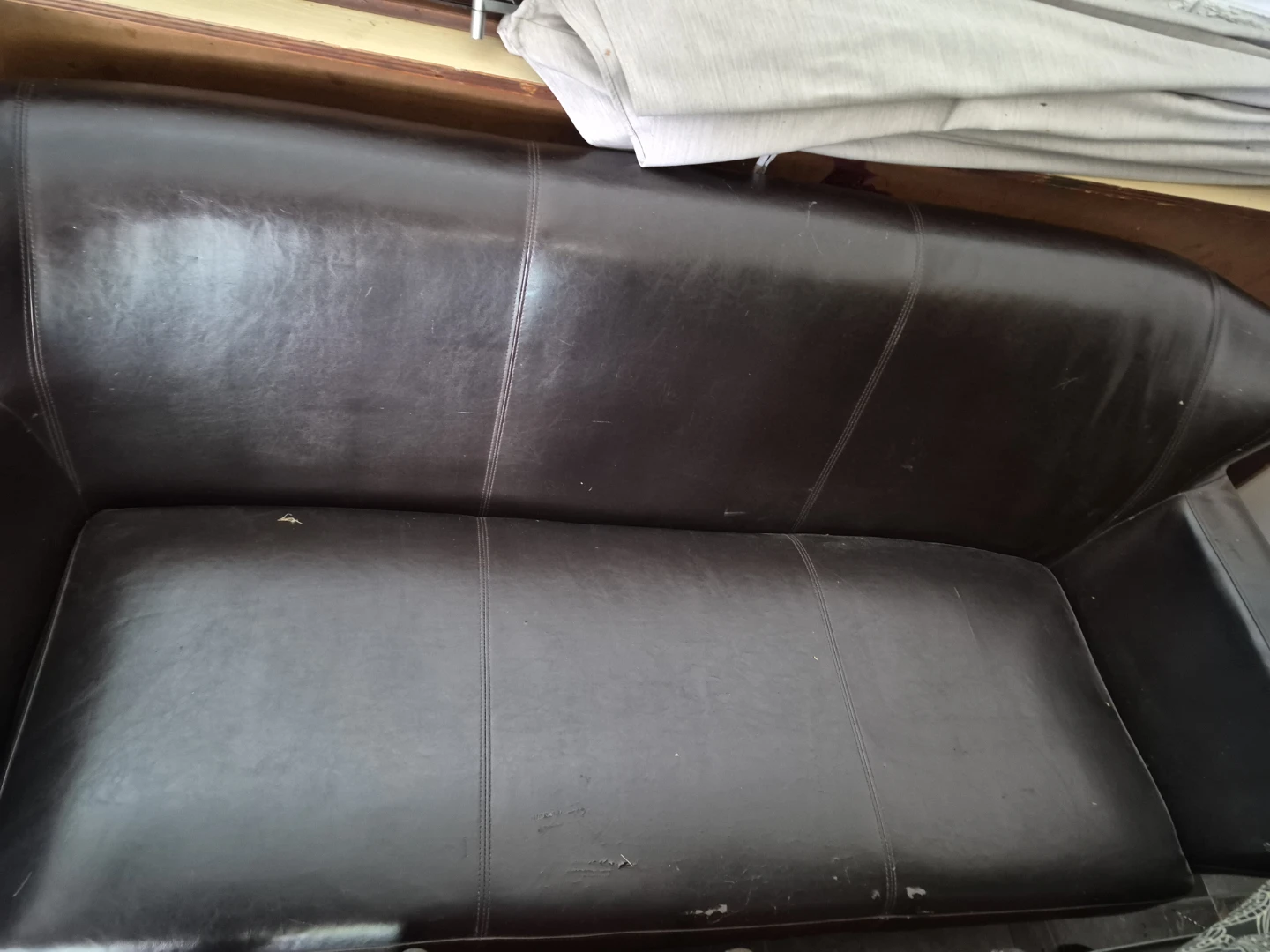Brown Leather Couch