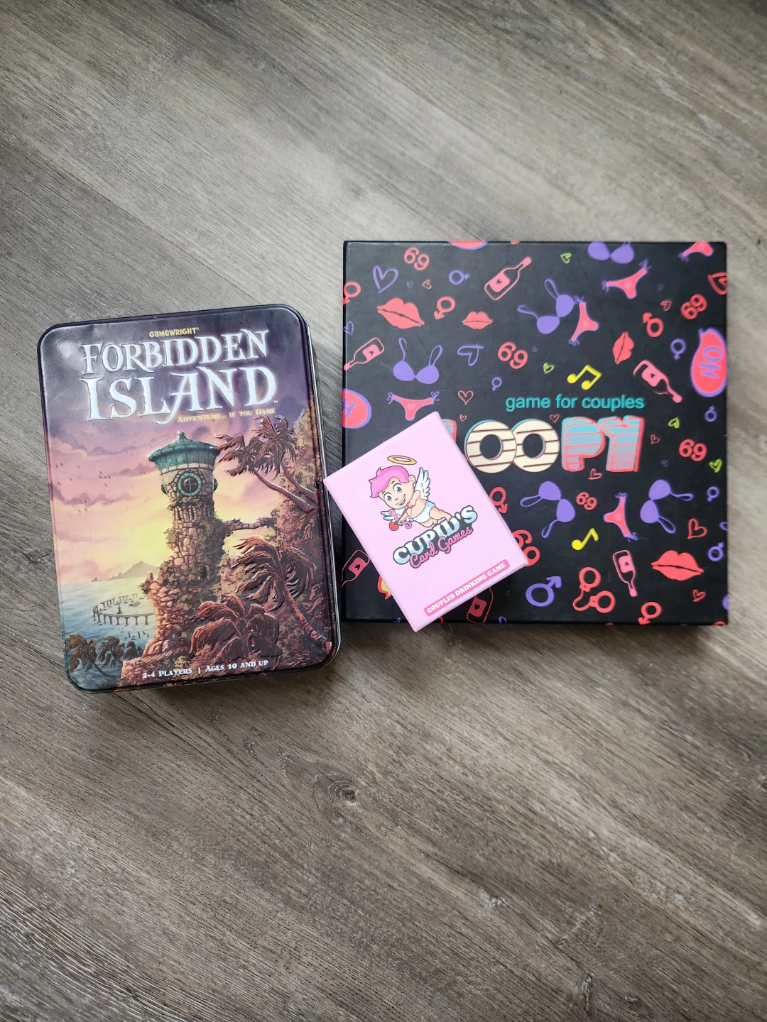 Gamewright Forbidden Island Board Game & Couples Card Games