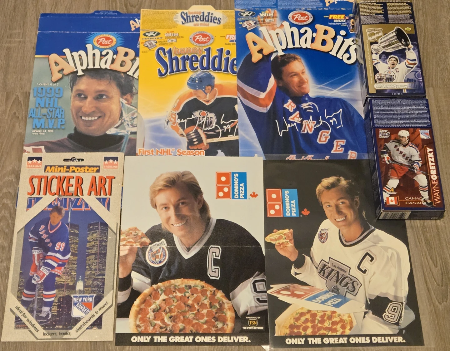 Gretzky 90's Promo Lot-3D KD, Cereal, Domino's