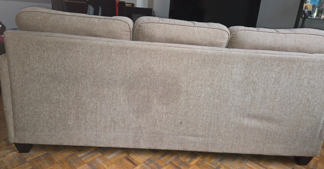 Big comfy Sofa Tan Fabric couch - photo 4