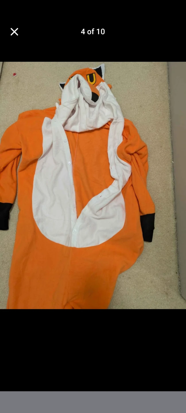 Two Orange Fox adult onesies. Matching outfits. Pijamas ⚽ - photo 3