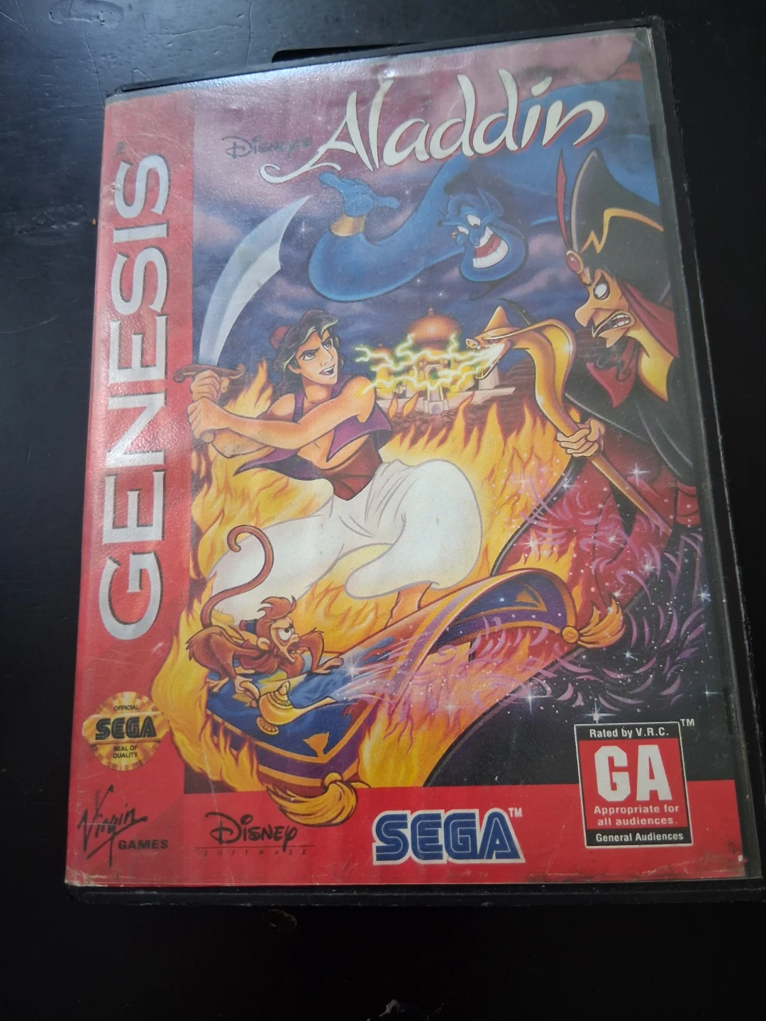 Sega Genesis Aladdin Video Game