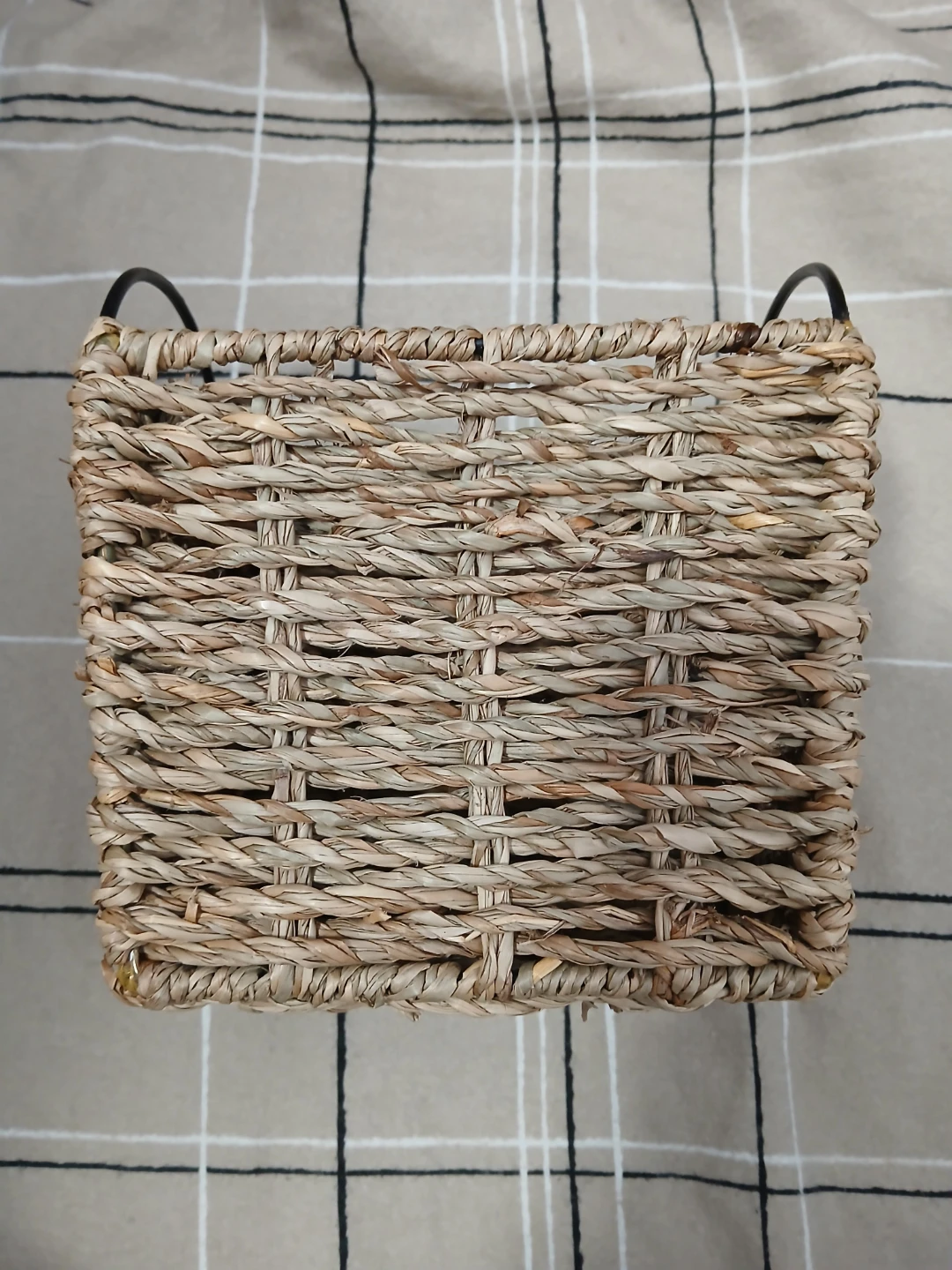 Small Woven Storage Basket with Handles - photo 2