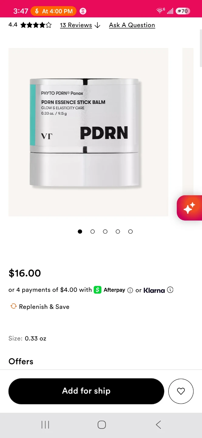 VT Cosmetics PDRN Essence Stick Balm ⚽️ - photo 2