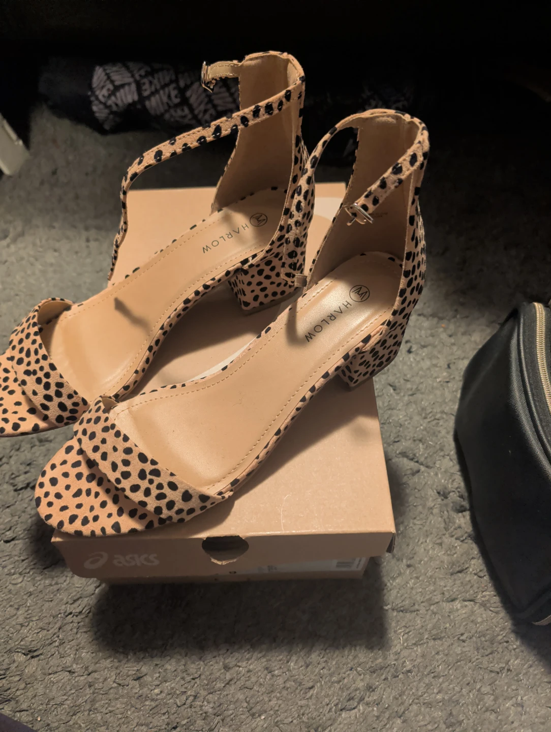 Harlow Women's Leopard Print Block Heel Sandals - photo 2
