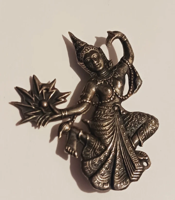 Siam Sterling Silver 925 Thai Dancer Brooch