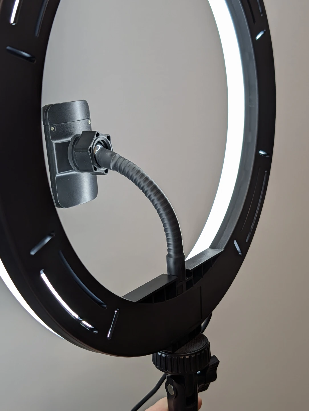 RGB Ring Light with Phone Holder and Stand - photo 4