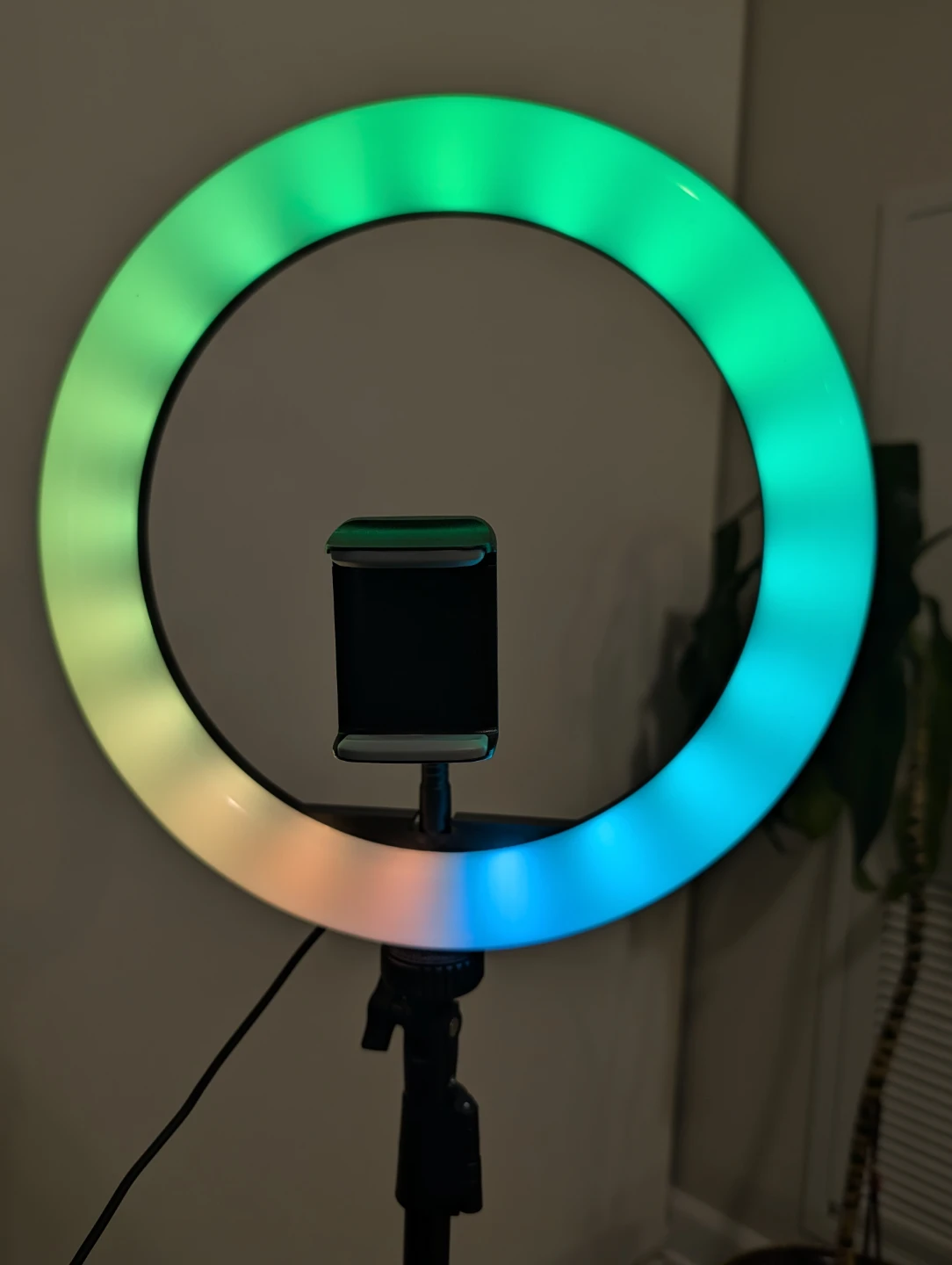 RGB Ring Light with Phone Holder and Stand - photo 5