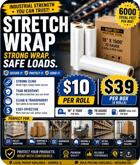 Plastic  Wrap , pallets, moving & storage, e-commerce sellers