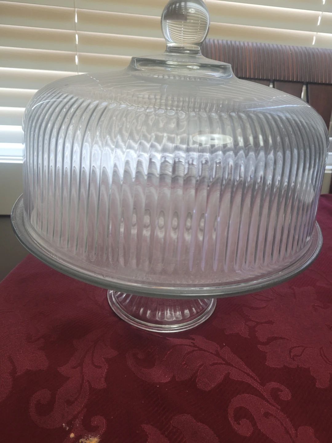 Glass Cake Stand with Dome