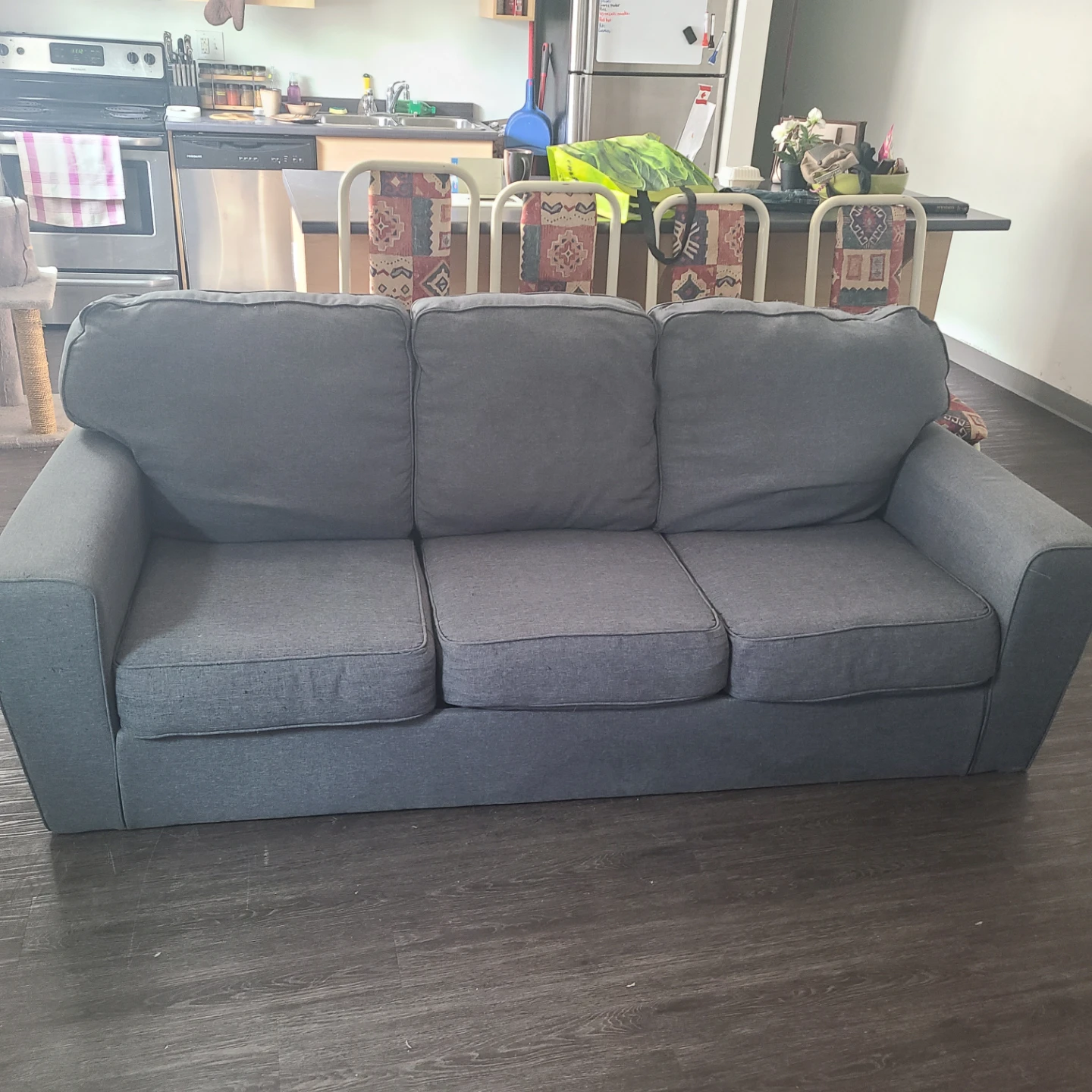 Grey 3-Seater Sofa
