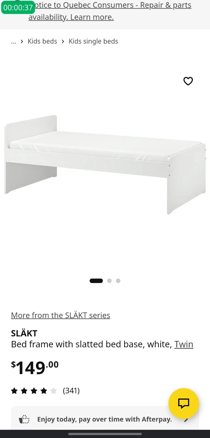 Ikea twin bed frame