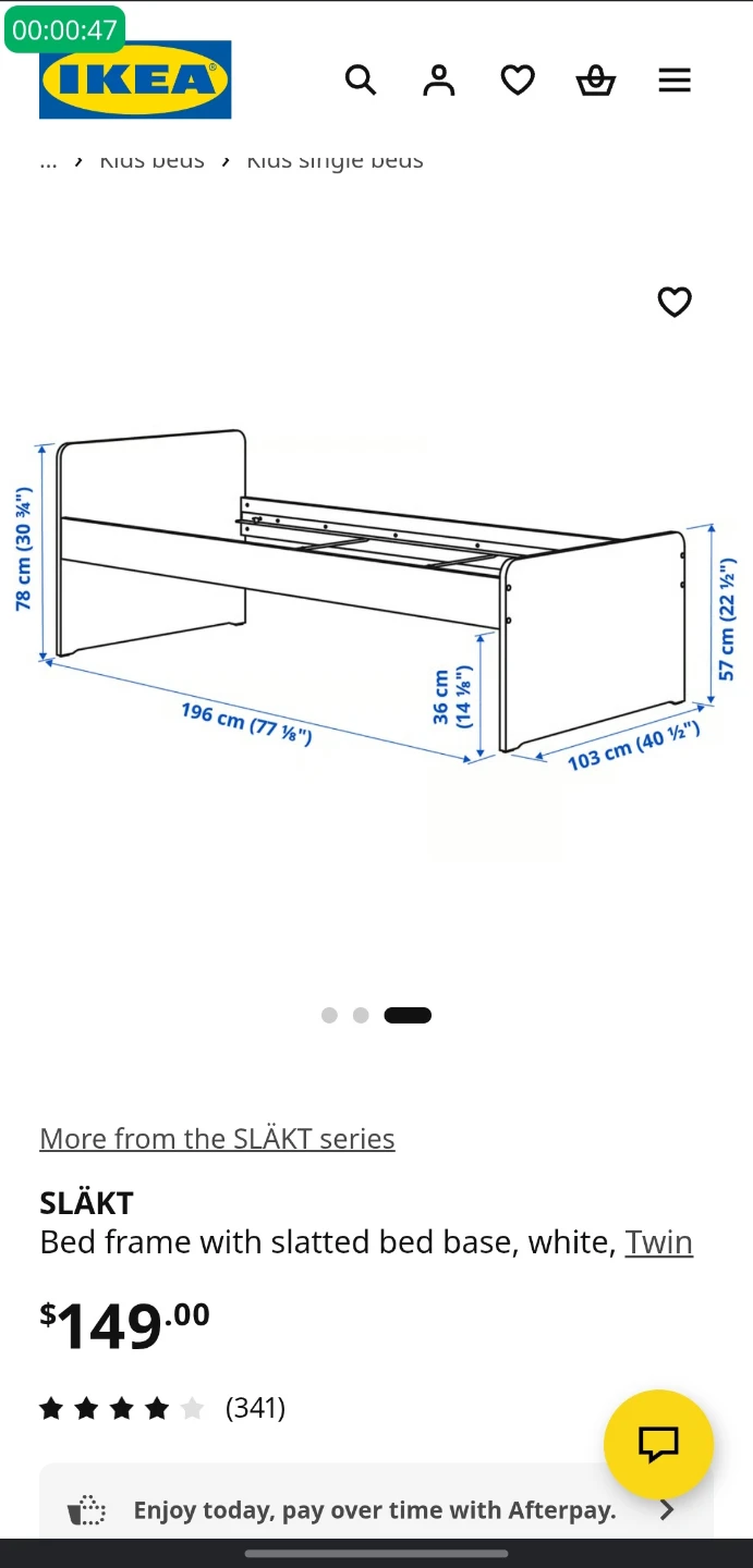Ikea twin bed frame - photo 2