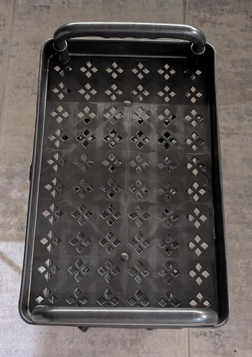 Black 4-Tier Rolling Storage Cart - photo 2