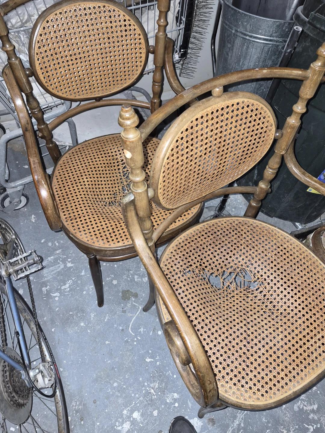 Vintage Cane Seat Chairs