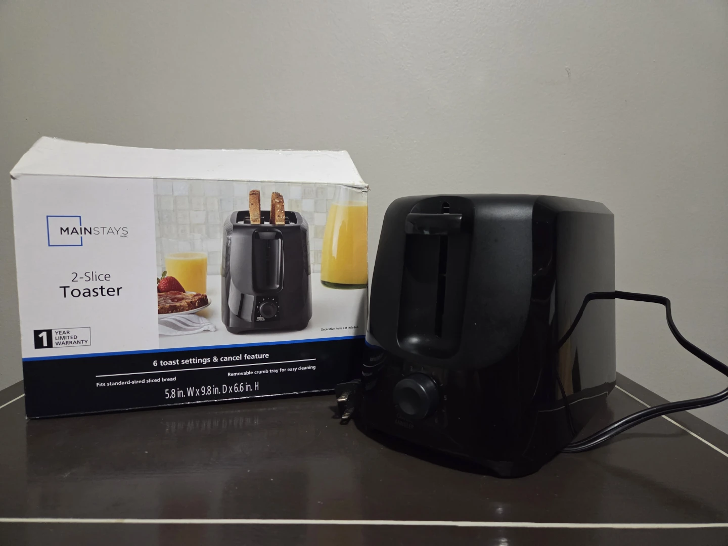 Mainstays 2-Slice Toaster