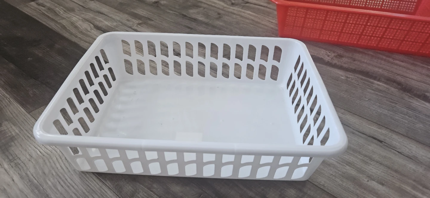 Set of 2 Rectangular Plastic Baskets - photo 2