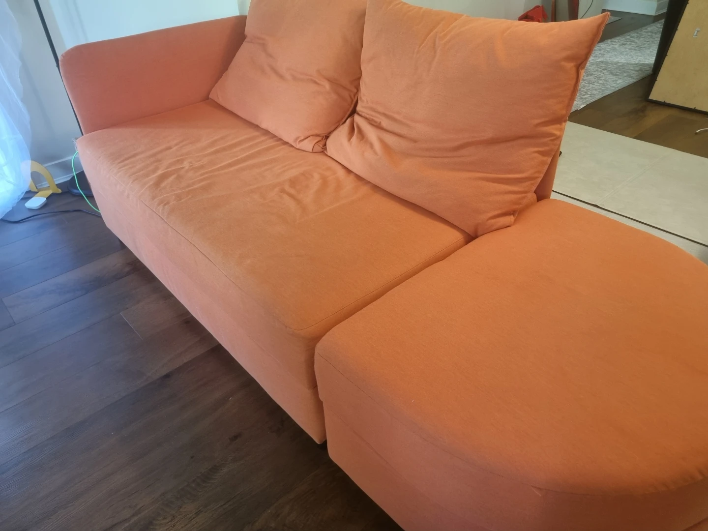 IKEA LINDÅKRA Sofa-bed, Knisa bright orange - photo 2