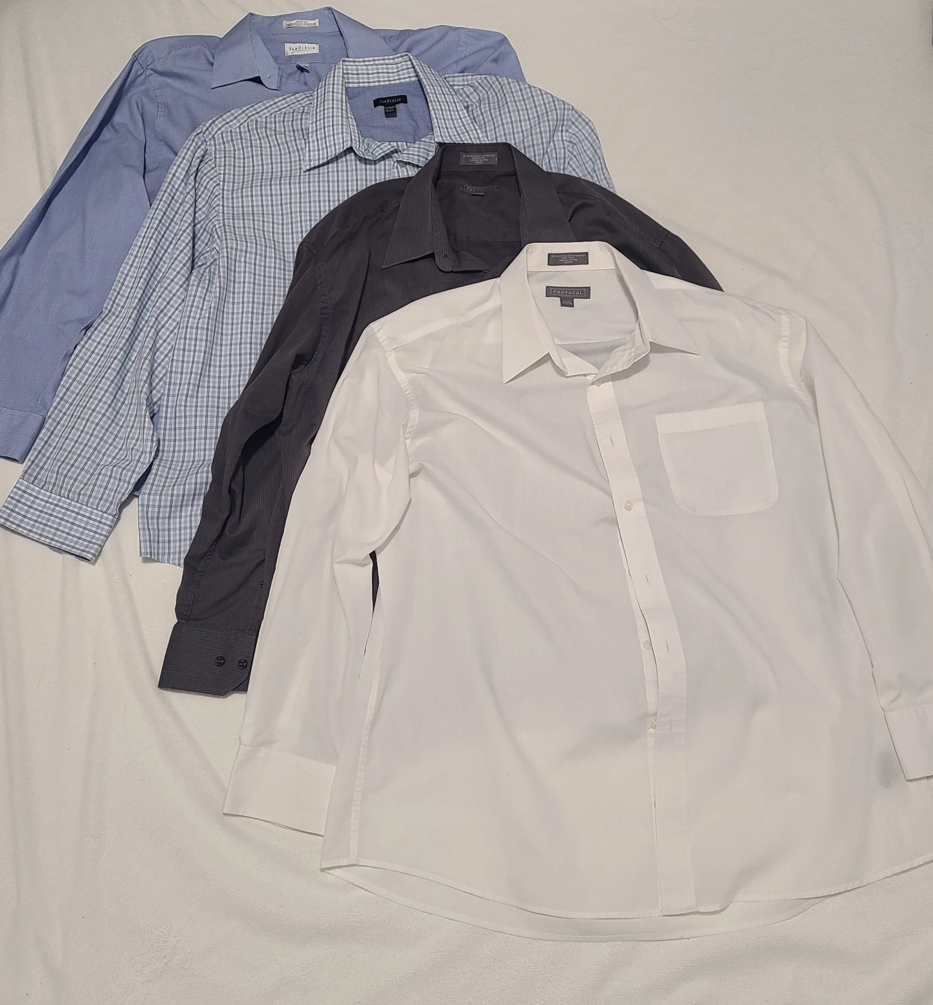 Men's XL Dress Shirts (8) and Suit Jackets (2) Bundle - photo 3