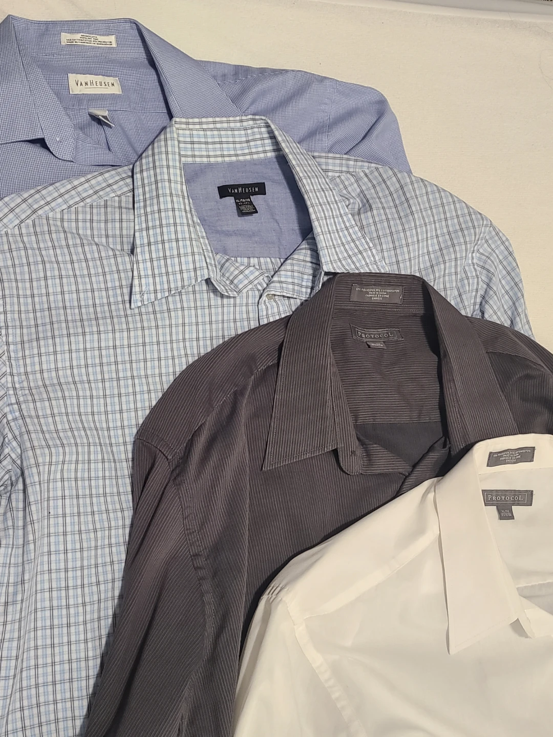 Men's XL Dress Shirts (8) and Suit Jackets (2) Bundle - photo 4