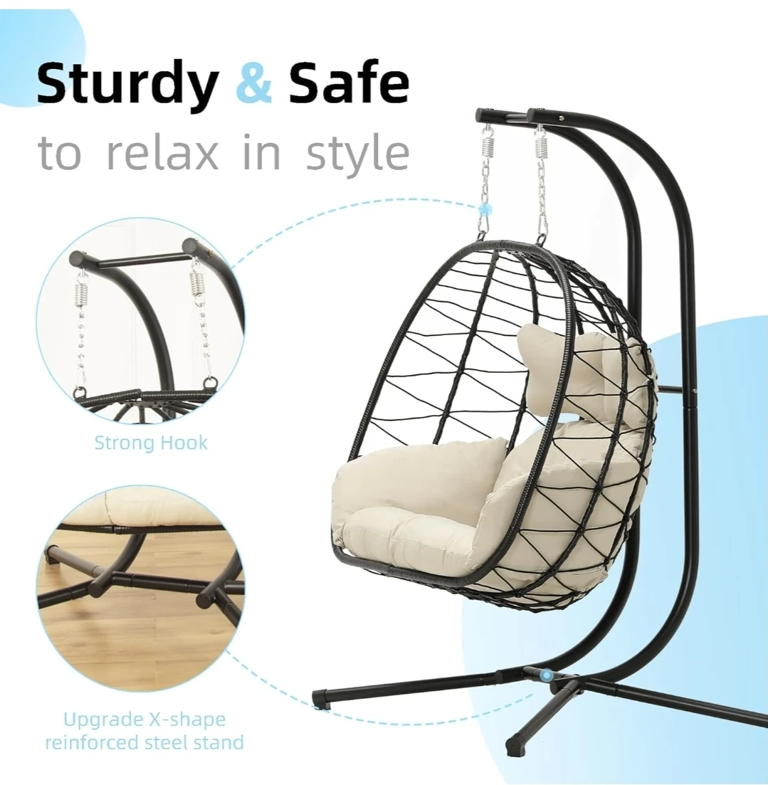 Swing Egg Chair with Stand - photo 3
