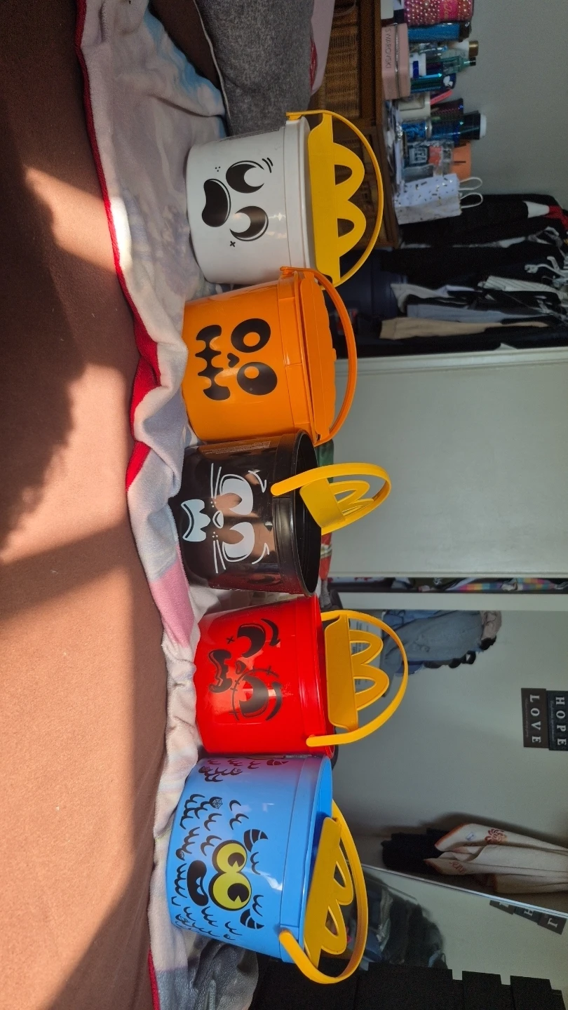 Mcdonald's collectible halloween buckets