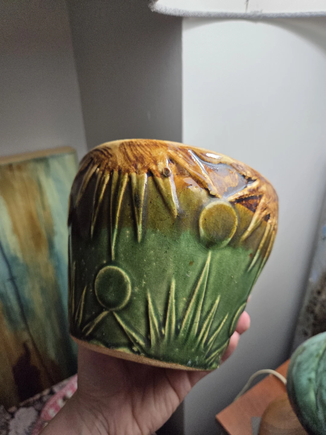 Vintage Ceramic Planter Pot