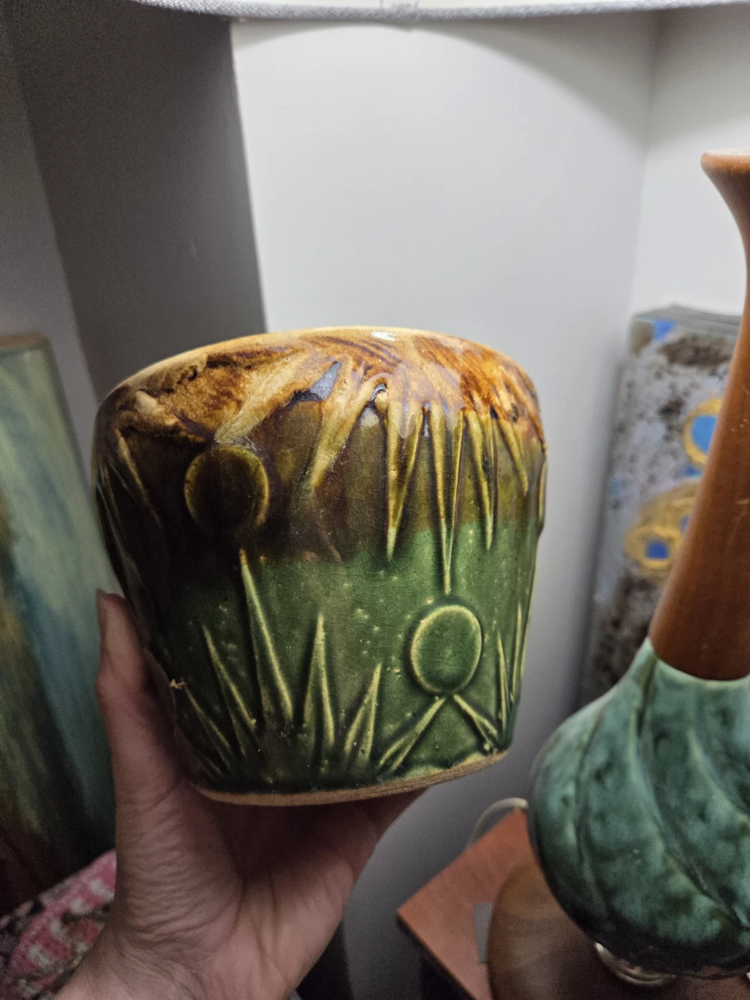 Vintage Ceramic Planter Pot - photo 4