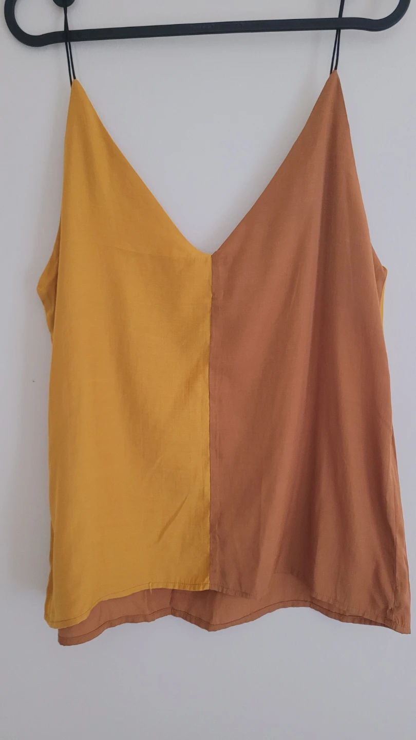 Colour-blocked cami top - photo 2