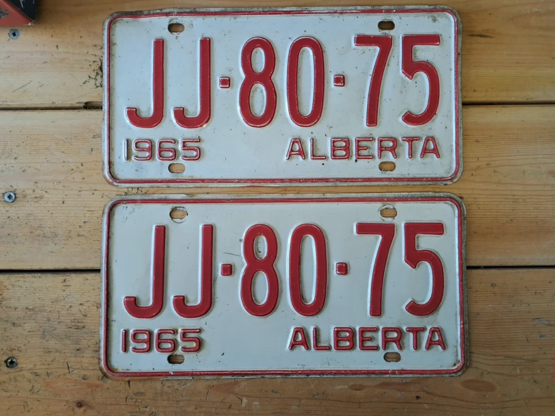 Alberta License Plates - 1956, 1964, 1965, 1970 - photo 2