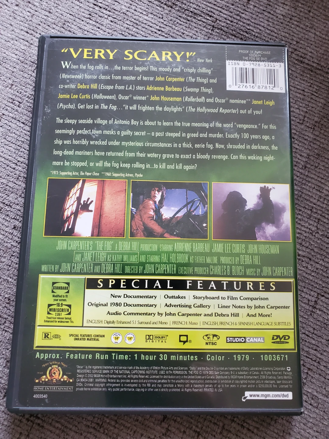 John Carpenter's The Fog Special Edition DVD ⚽ - photo 2