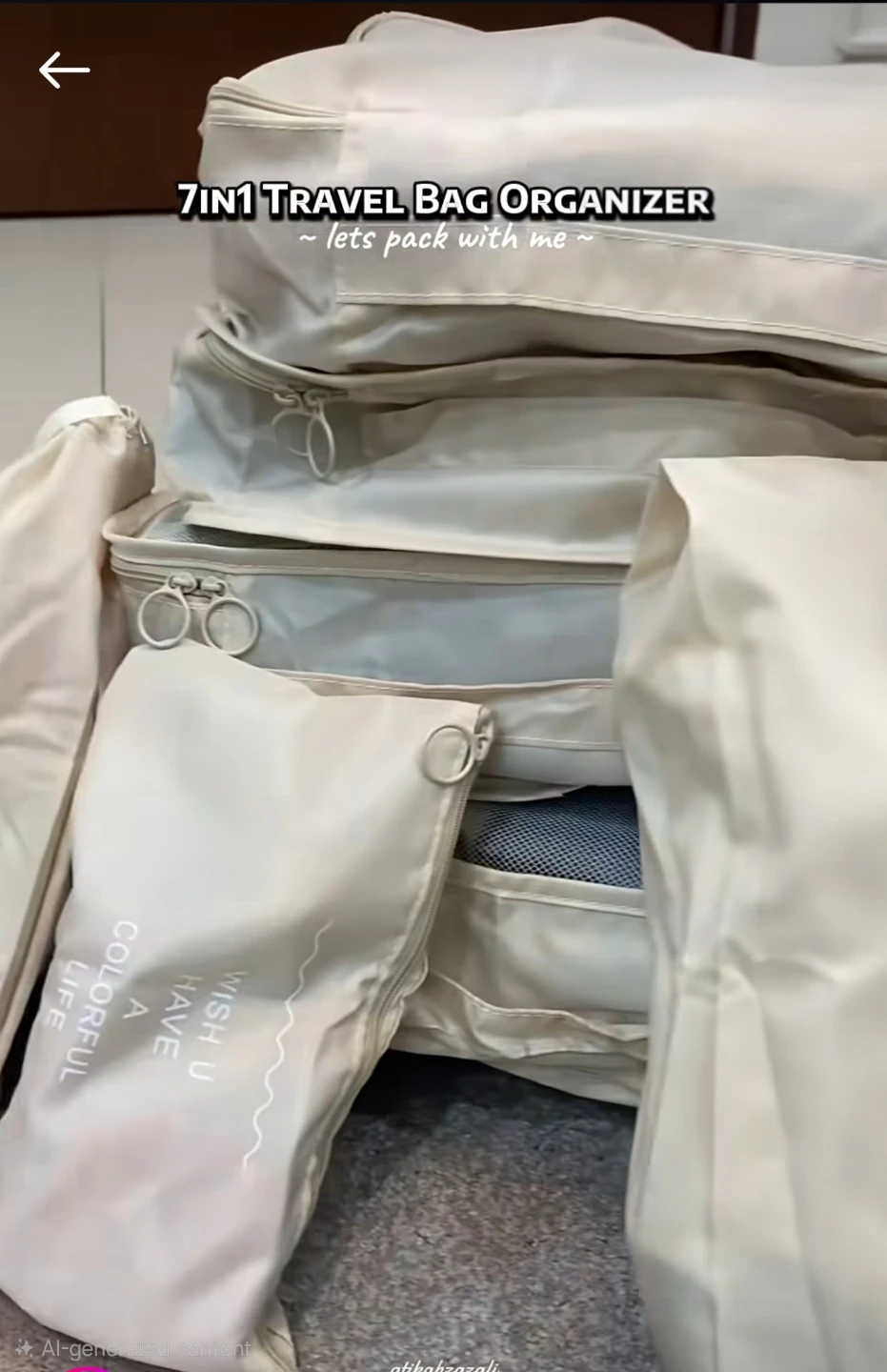 7-in-1 Travel Bag Organizer Set ⚽️