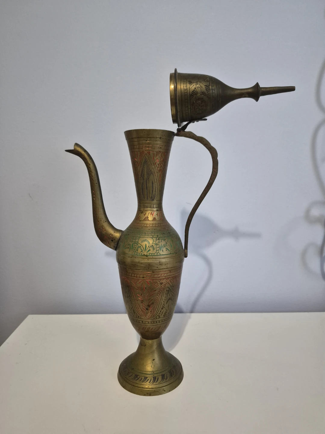 Vintage Brass Dallah Coffee Pot - photo 2
