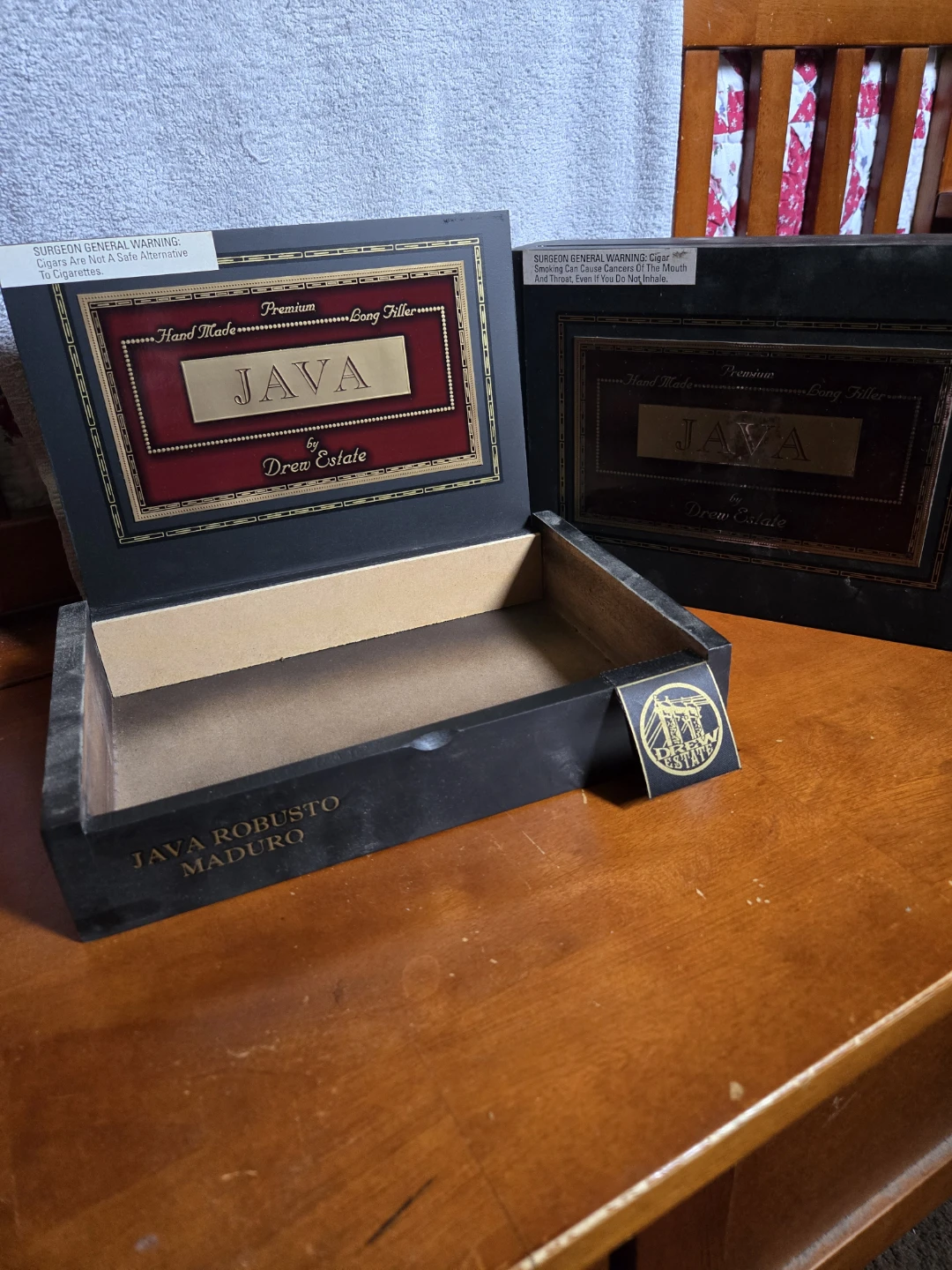 Drew Estate JAVA Robusto Maduro & JAVA Toro Maduro Cigar Boxes - photo 2