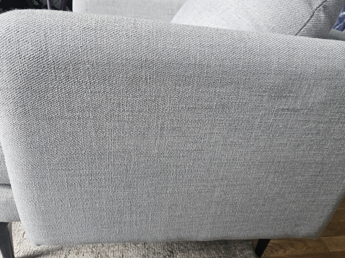 West Elm Accent Chairs – Light Gray | Set of 2 - photo 3