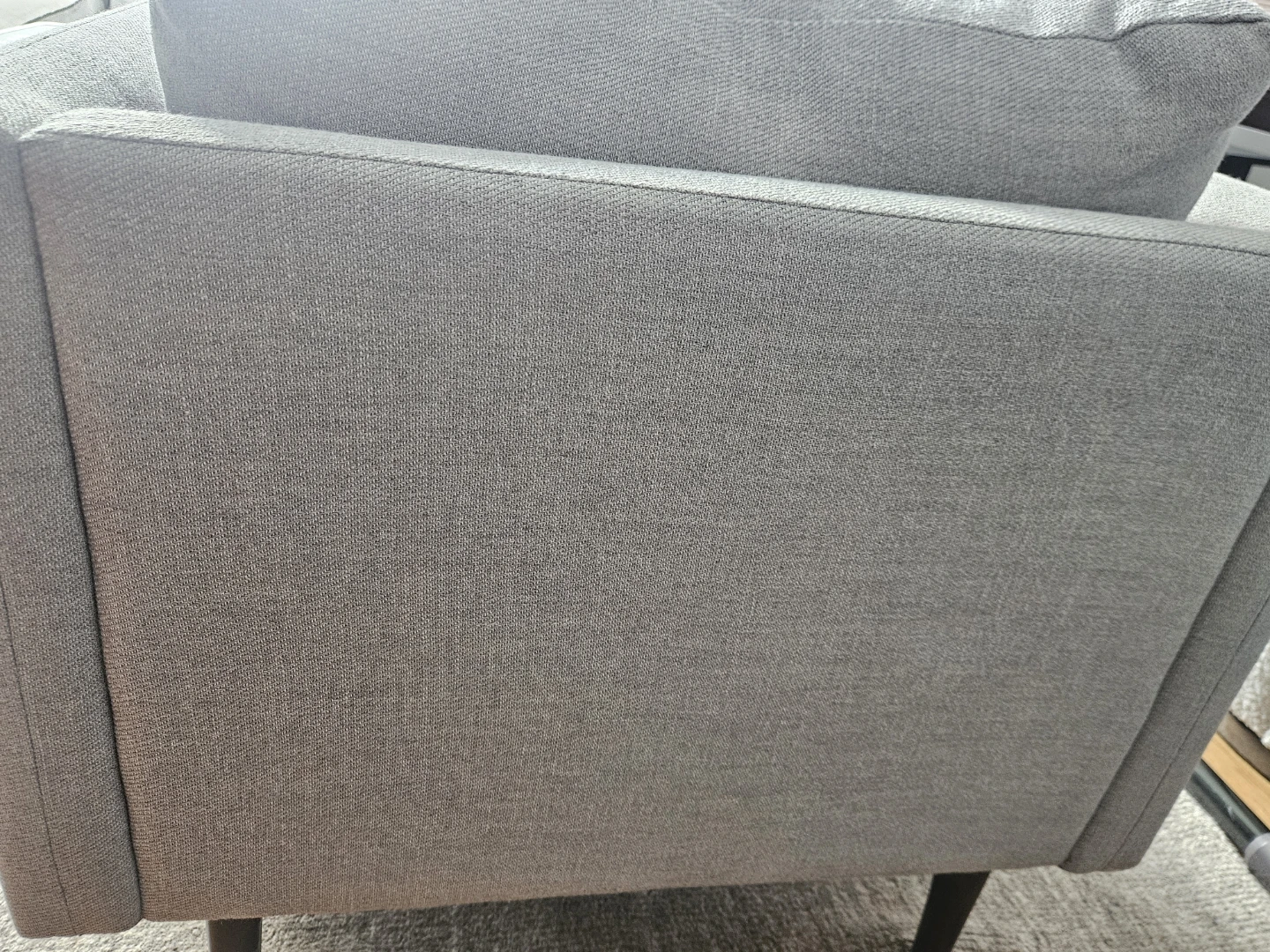 West Elm Accent Chairs – Light Gray | Set of 2 - photo 4
