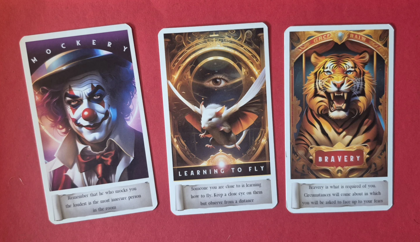 Oracle of the Red Circus Divination Cards - photo 3