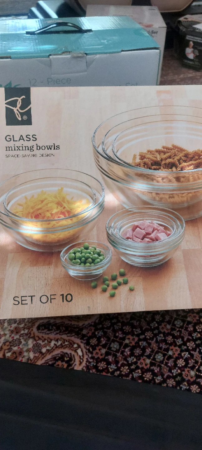 Proglass 10-Piece Glass Mixing Bowl Set