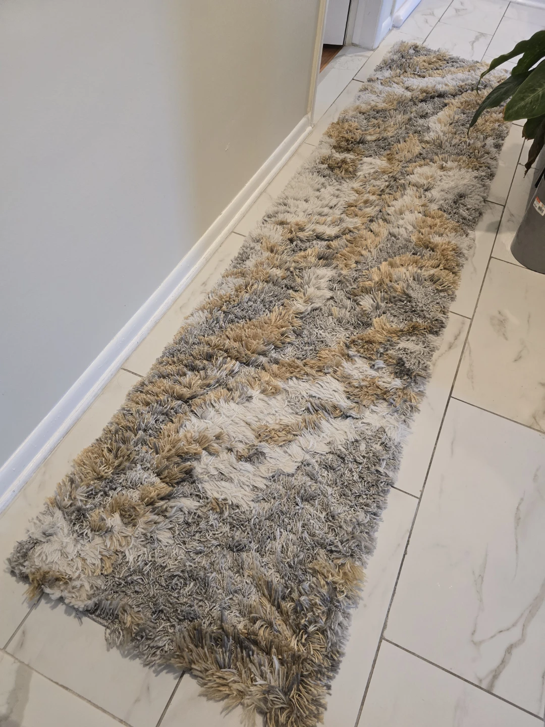 Plush Runner Rug - Cream, Tan & Gray - photo 5